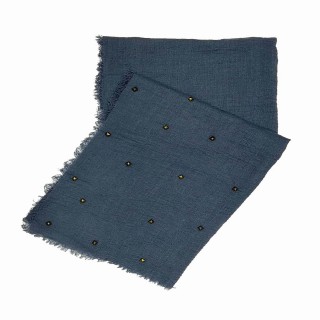 Designer Crush Star-Studded Scarf - Ocean Blue